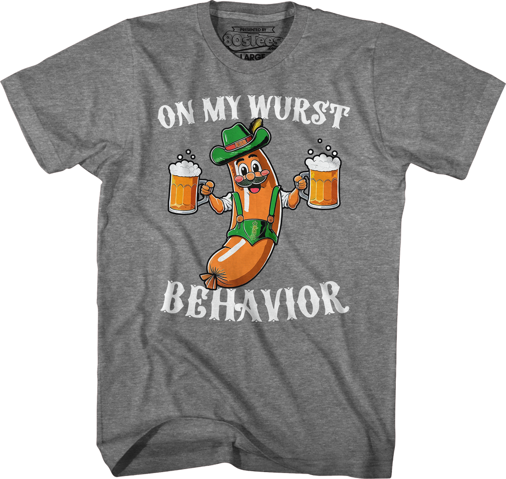 On My Wurst Behavior T-Shirt Hoodie, Sweatshirt | CiraTrend.com (Image 3)