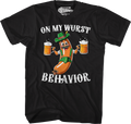 On My Wurst Behavior T-Shirt Hoodie, Sweatshirt | CiraTrend.com (Image 1)