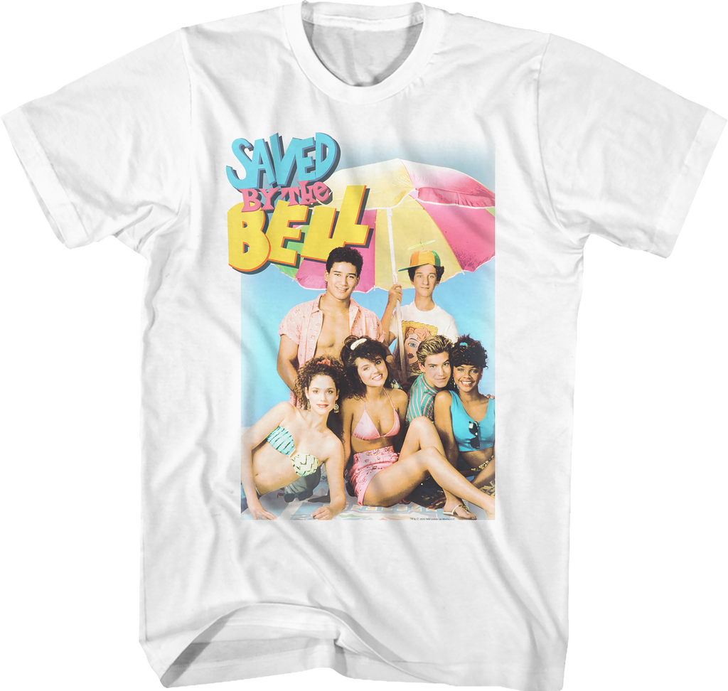 On The Beach Saved By The Bell T-Shirt Hoodie, Sweatshirt | CiraTrend.com (Image 1)