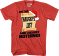 On The Naughty List And I Regret Nothing T-Shirt Hoodie, Sweatshirt | CiraTrend.com (Image 1)