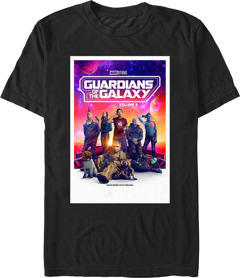 Once More With Feeling Poster Guardians Of The Galaxy T-Shirt Hoodie, Sweatshirt | CiraTrend.com (Image 1)
