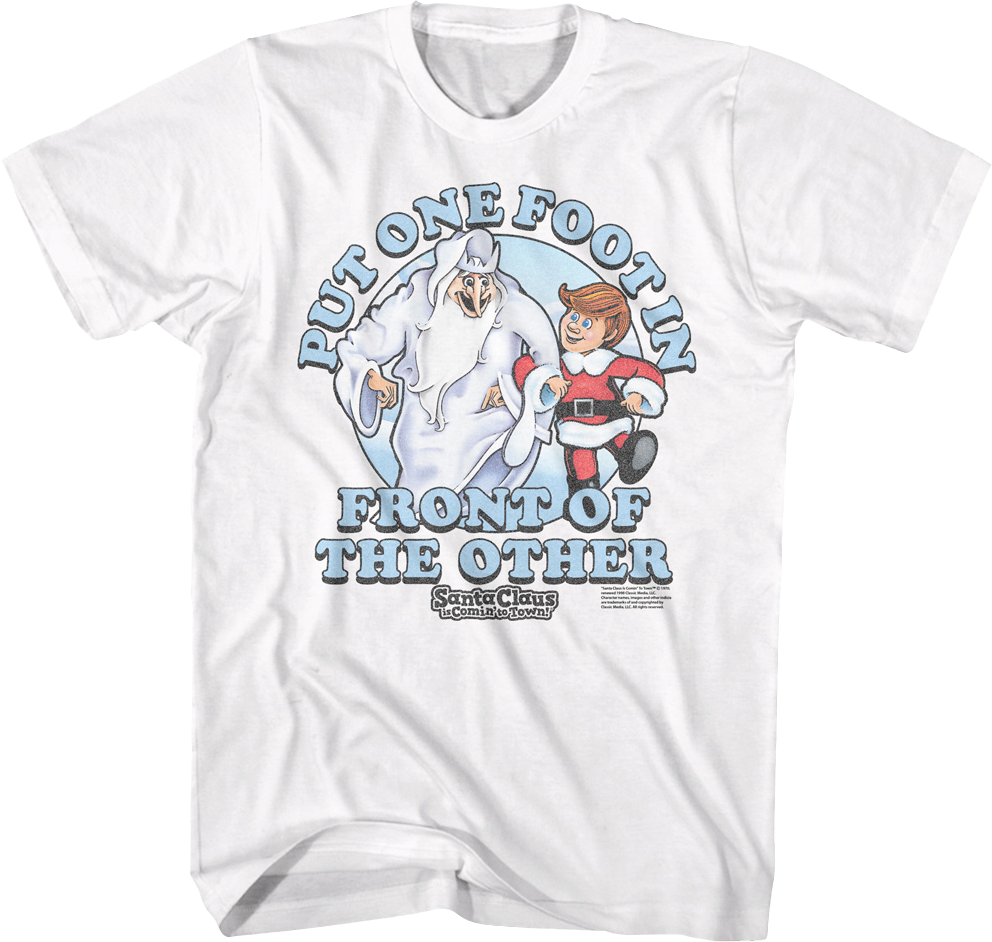 One Foot In Front Of The Other Santa Claus Is Comin' To Town T-Shirt Hoodie, Sweatshirt | CiraTrend.com (Image 1)