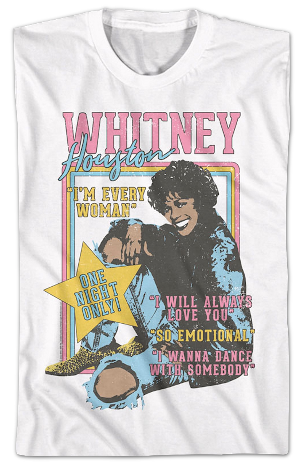 One Night Only Whitney Houston T-Shirt Hoodie, Sweatshirt | CiraTrend.com (Image 2)