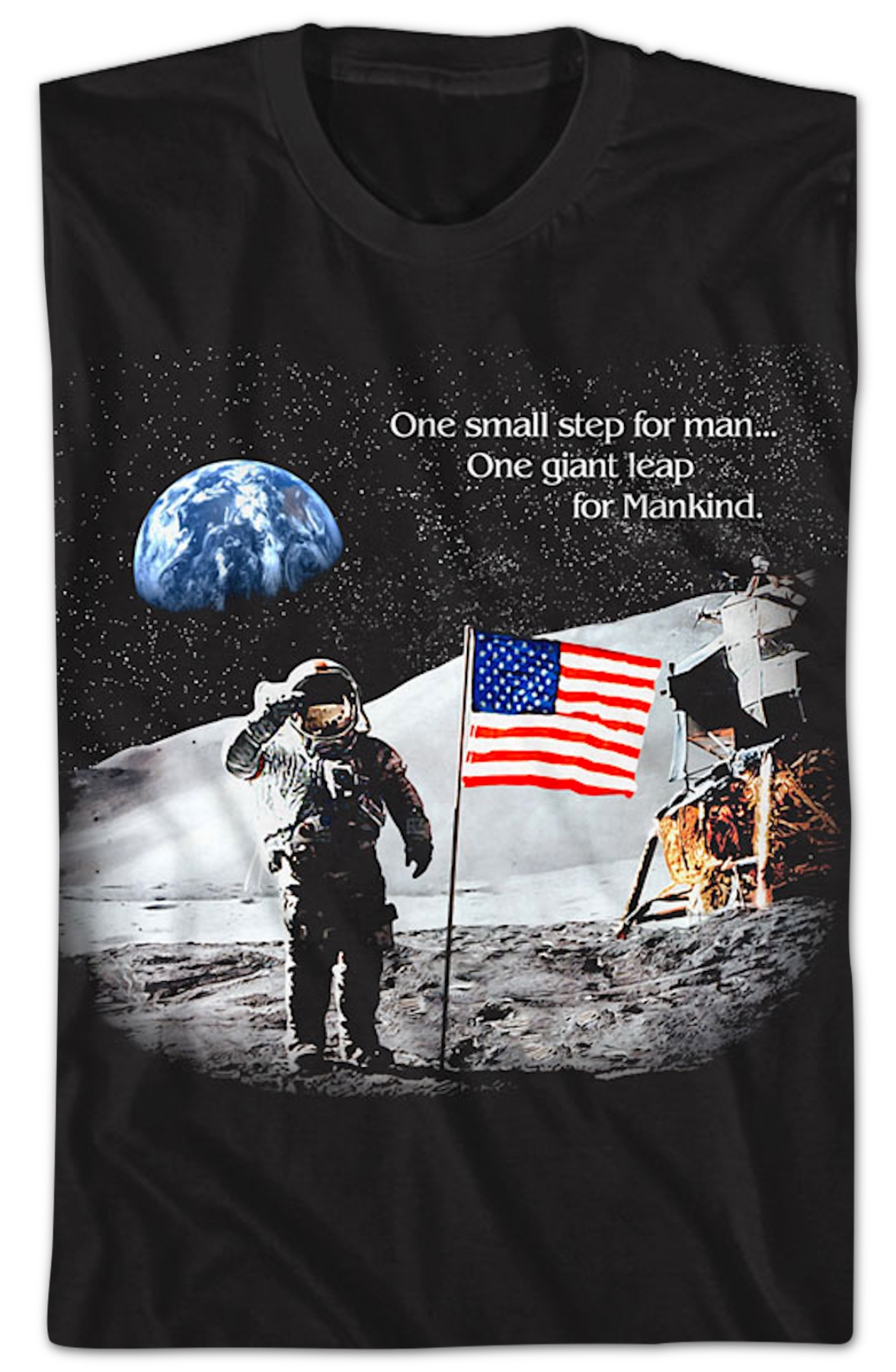 One Small Step For Man One Giant Leap For Mankind NASA T-Shirt Hoodie, Sweatshirt | CiraTrend.com (Image 2)
