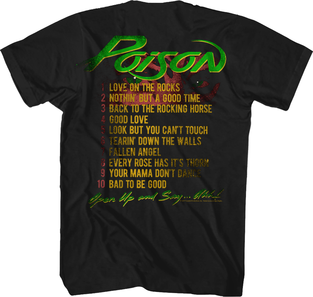 Open Up and Say Ahh Album Cover Poison T-Shirt Hoodie, Sweatshirt | CiraTrend.com (Image 3)