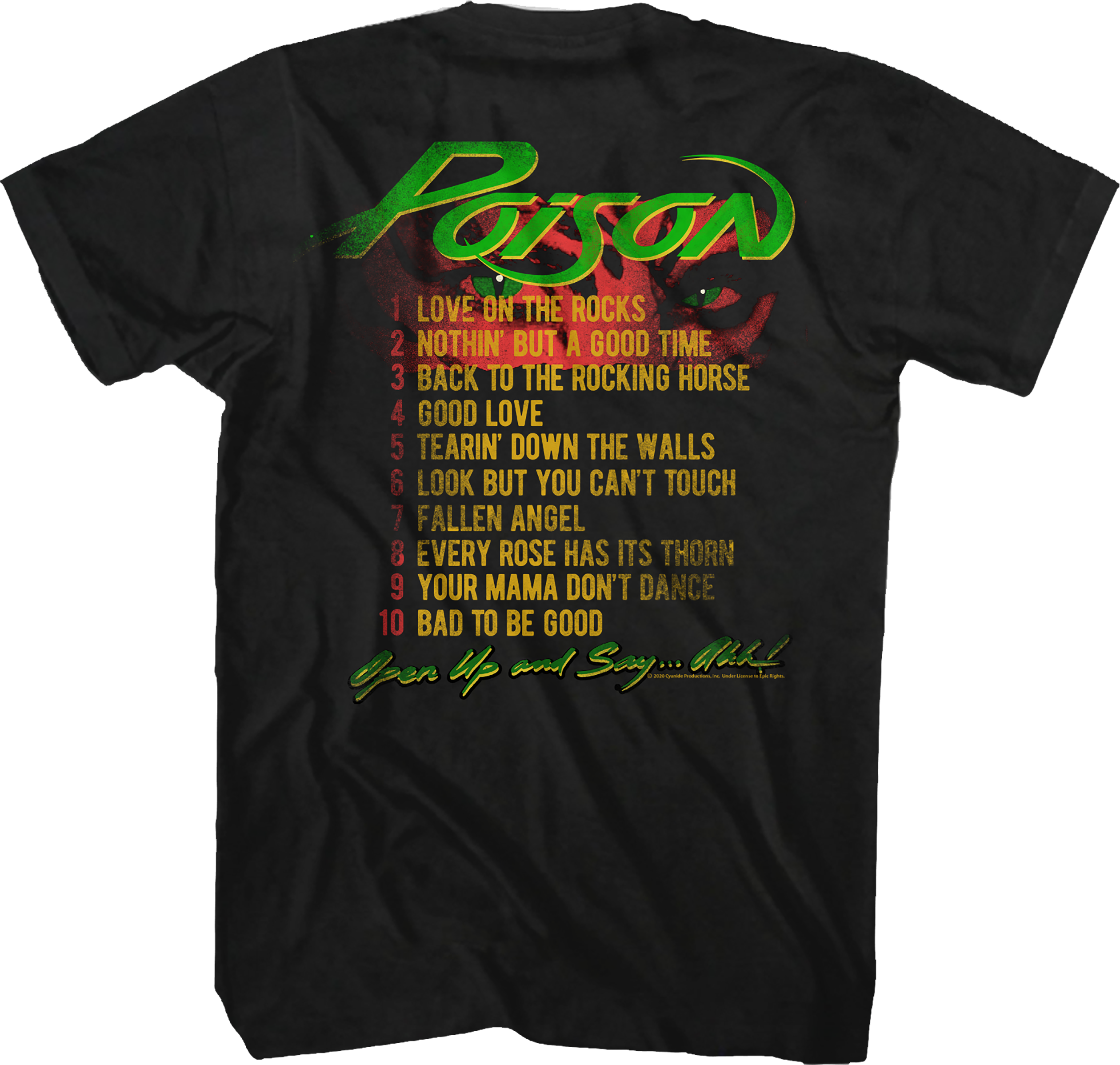 Open Up And Say Ahh Track List Poison T-Shirt Hoodie, Sweatshirt | CiraTrend.com (Image 3)
