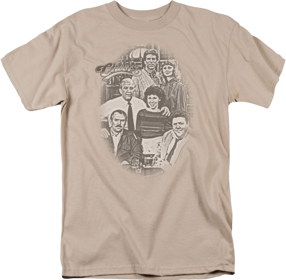 Original Cast Cheers T-Shirt Hoodie, Sweatshirt | CiraTrend.com (Image 1)