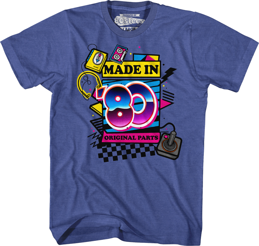 Original Parts Made In '80 T-Shirt Hoodie, Sweatshirt | CiraTrend.com (Image 1)