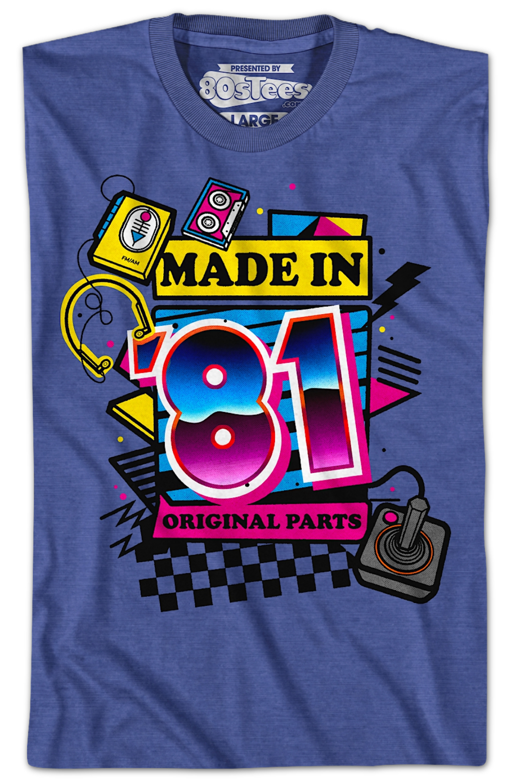 Original Parts Made In '81 T-Shirt Hoodie, Sweatshirt | CiraTrend.com (Image 2)