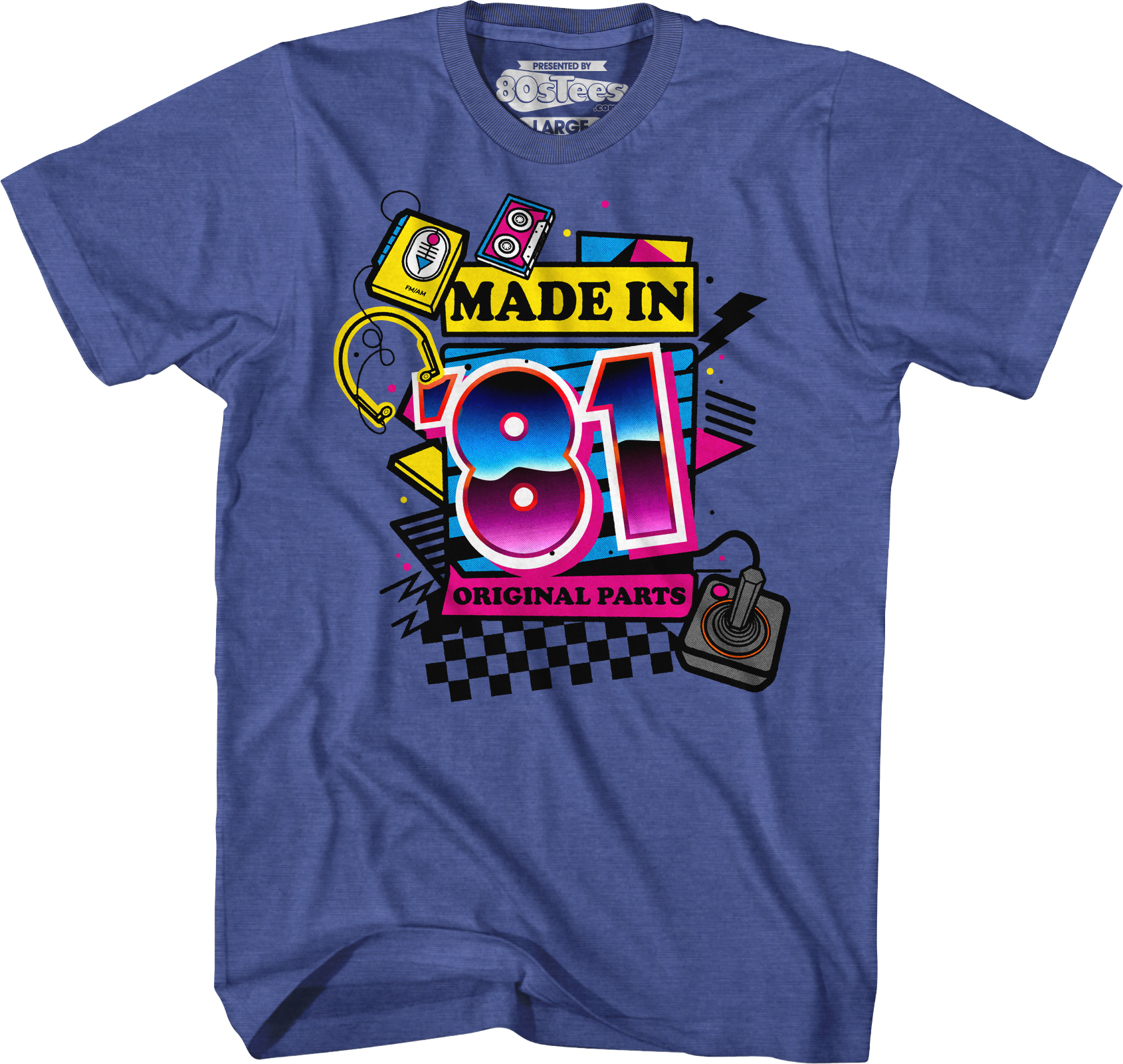 Original Parts Made In '81 T-Shirt Hoodie, Sweatshirt | CiraTrend.com (Image 1)