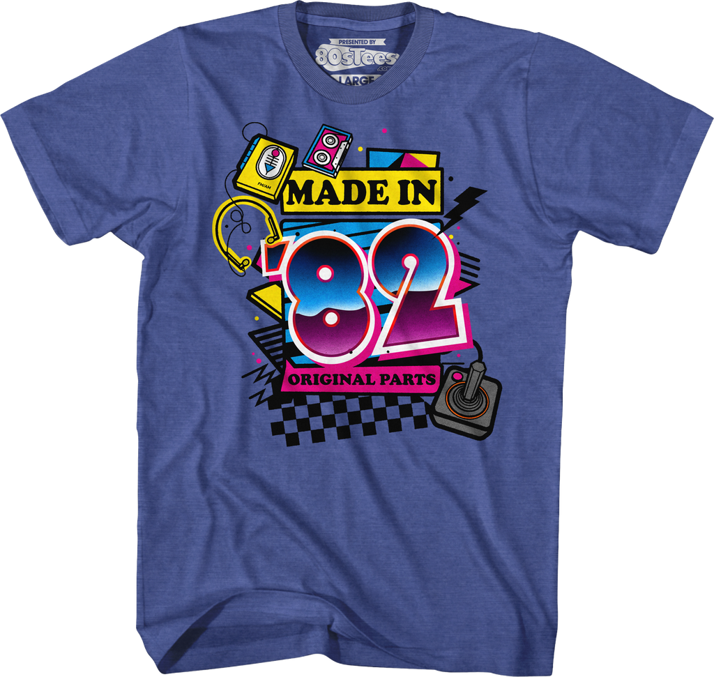 Original Parts Made In '82 T-Shirt Hoodie, Sweatshirt | CiraTrend.com (Image 1)