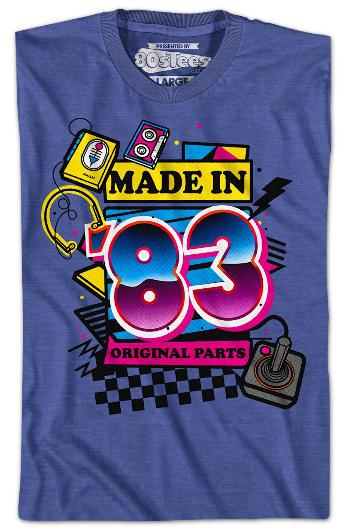 Original Parts Made In '83 T-Shirt Hoodie, Sweatshirt | CiraTrend.com (Image 2)