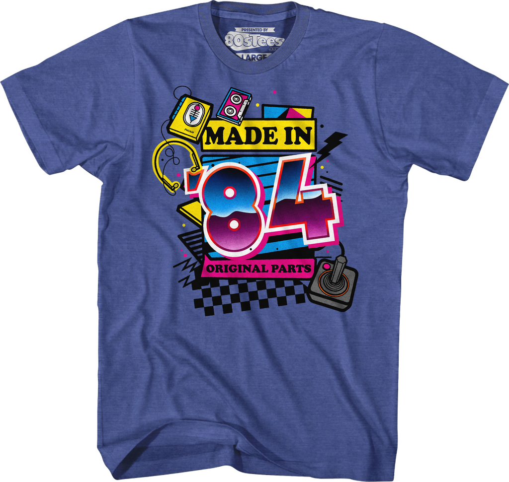 Original Parts Made In '84 T-Shirt Hoodie, Sweatshirt | CiraTrend.com (Image 1)