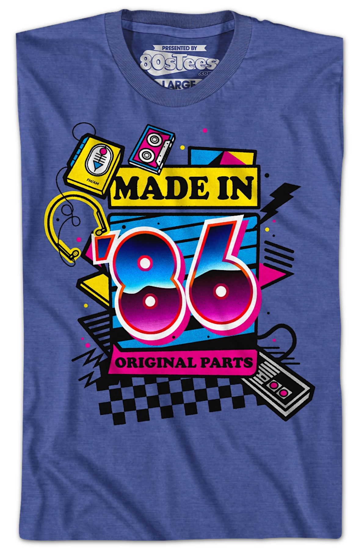 Original Parts Made In '86 T-Shirt Hoodie, Sweatshirt | CiraTrend.com (Image 2)