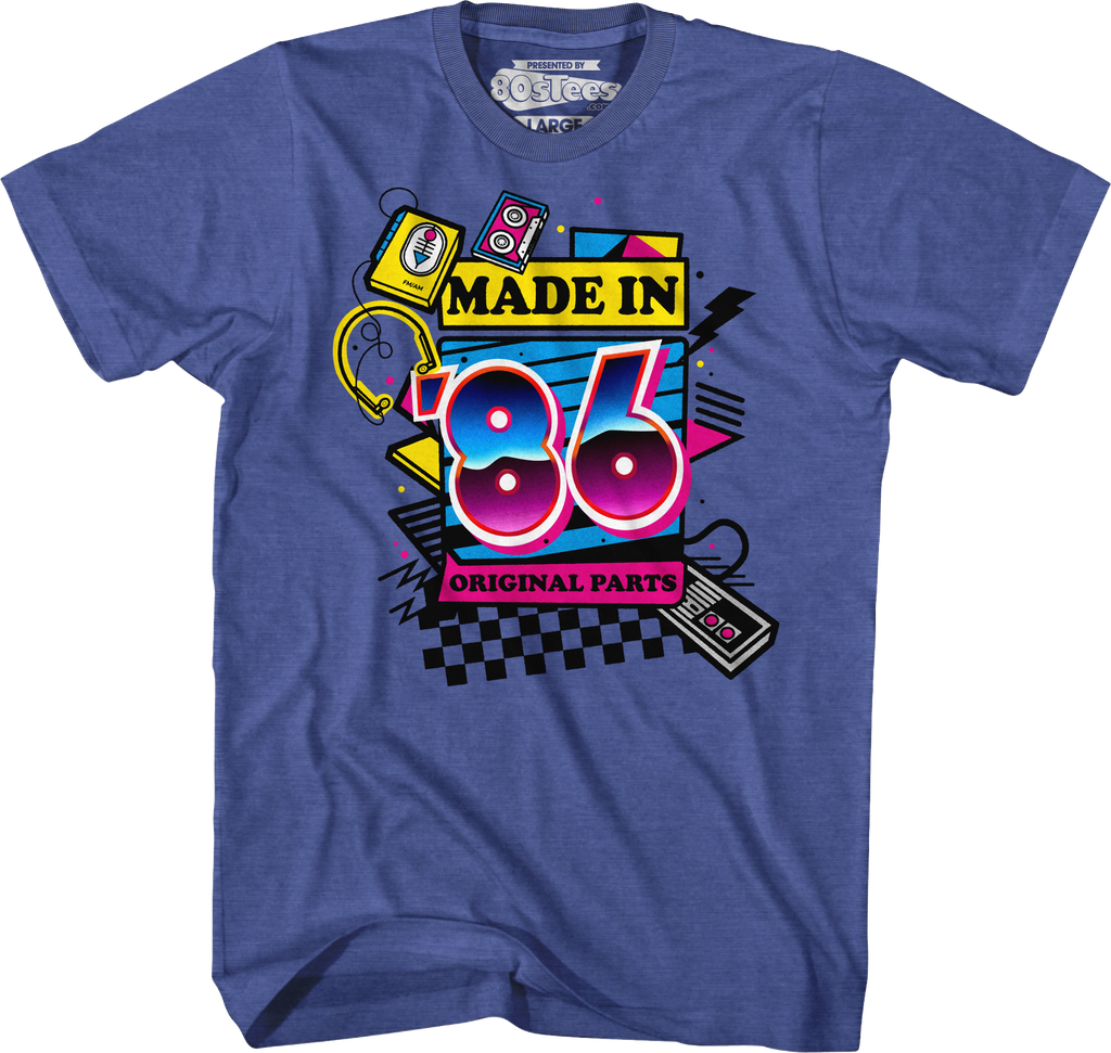 Original Parts Made In '86 T-Shirt Hoodie, Sweatshirt | CiraTrend.com (Image 1)