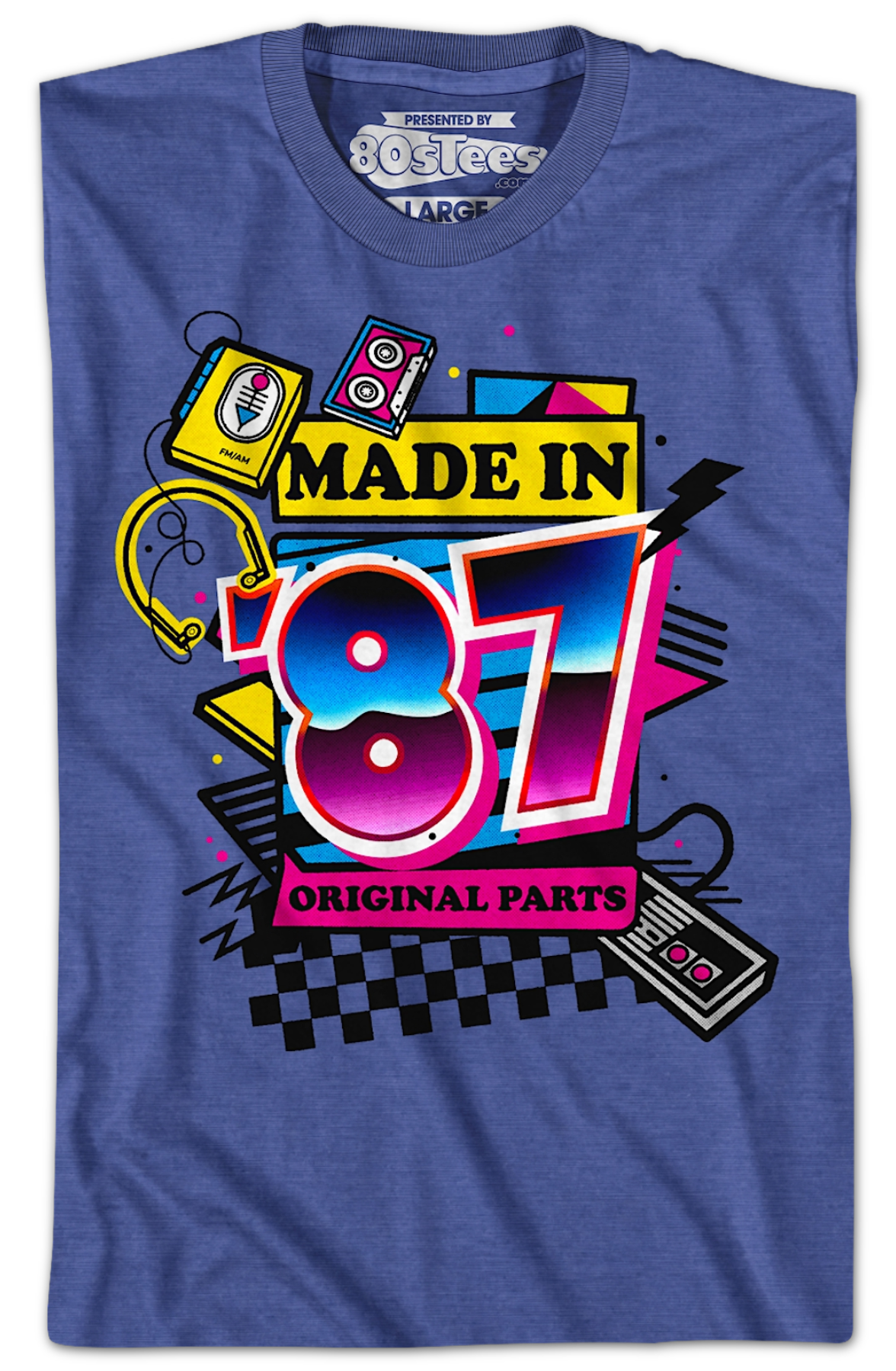 Original Parts Made In '87 T-Shirt Hoodie, Sweatshirt | CiraTrend.com (Image 2)