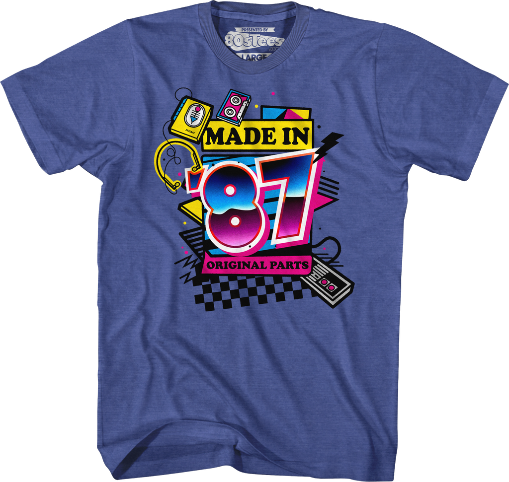 Original Parts Made In '87 T-Shirt Hoodie, Sweatshirt | CiraTrend.com (Image 1)