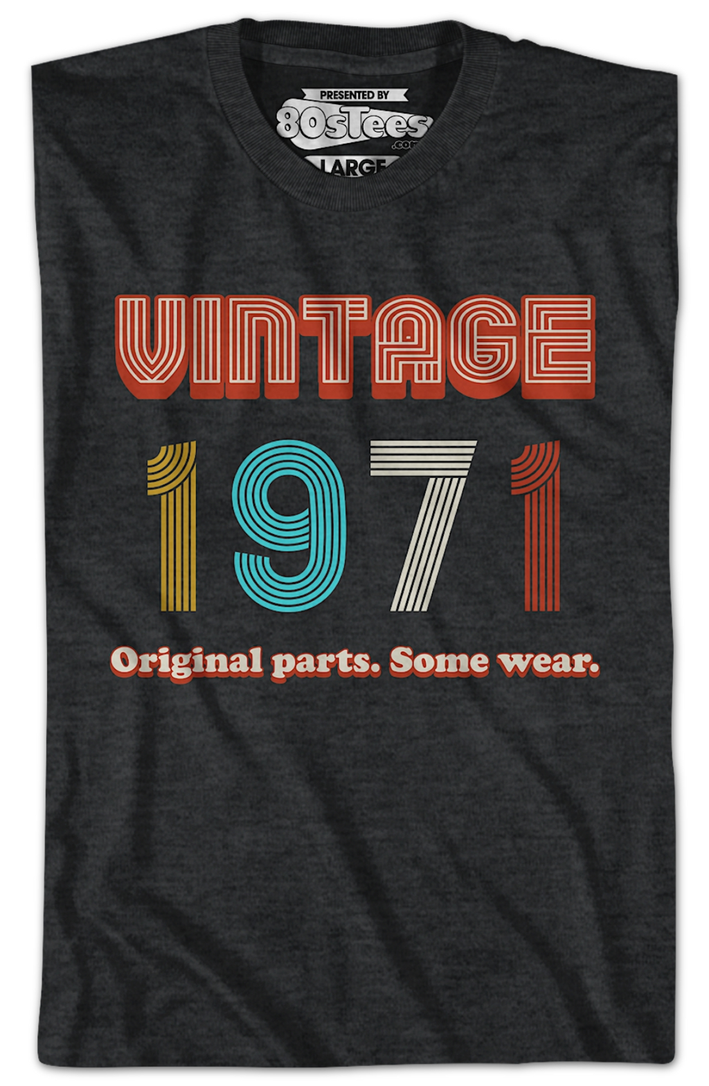 Original Parts Some Wear Vintage 1971 T-Shirt Hoodie, Sweatshirt | CiraTrend.com (Image 2)