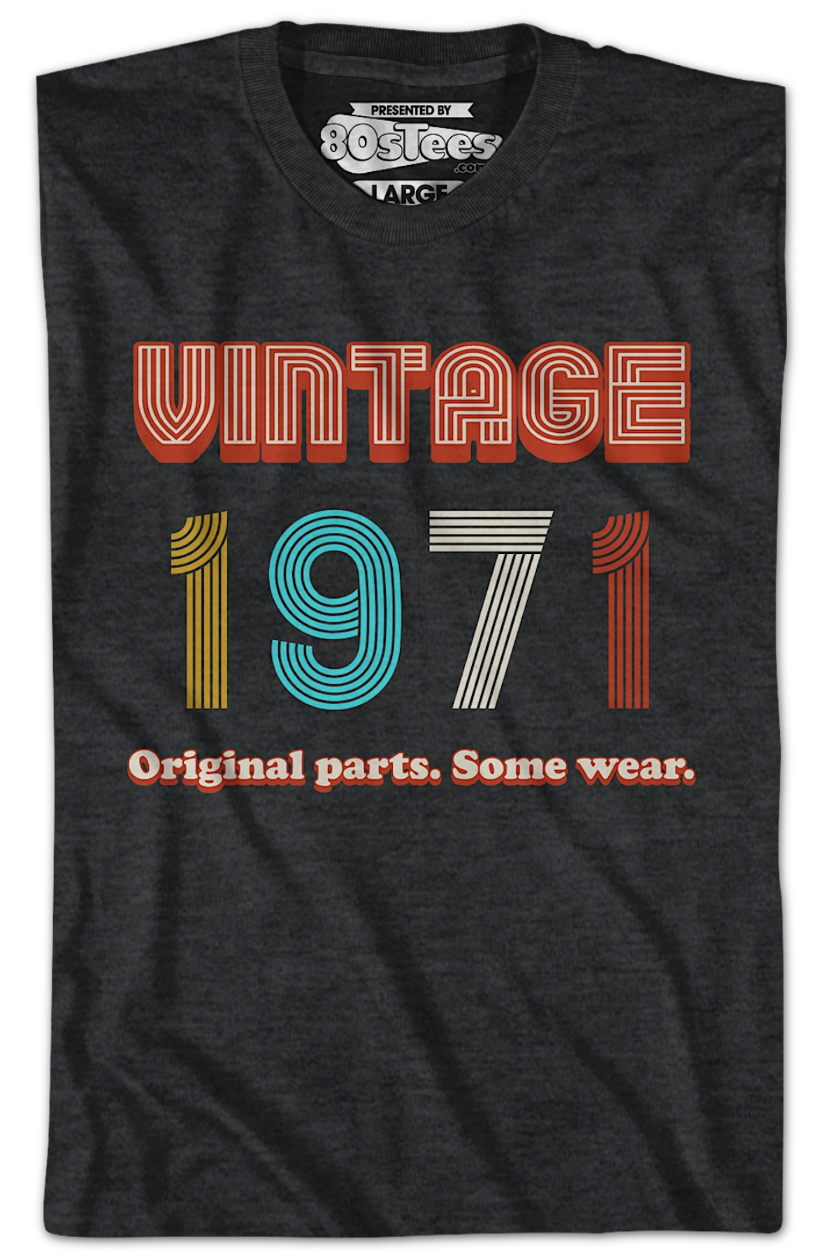 Original Parts Some Wear Vintage 1971 T-Shirt Hoodie, Sweatshirt | CiraTrend.com (Image 2)