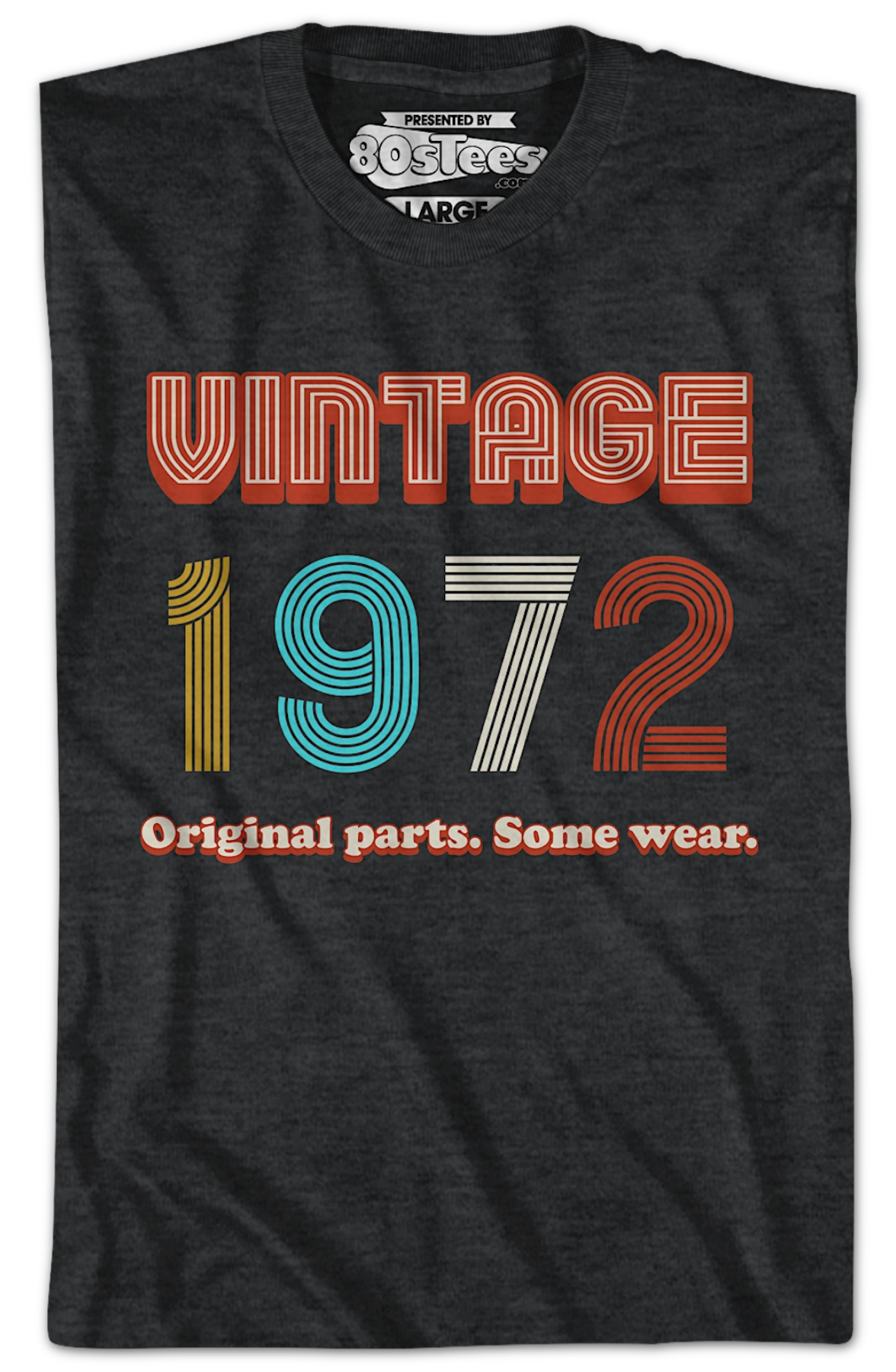 Original Parts Some Wear Vintage 1972 T-Shirt Hoodie, Sweatshirt | CiraTrend.com (Image 2)