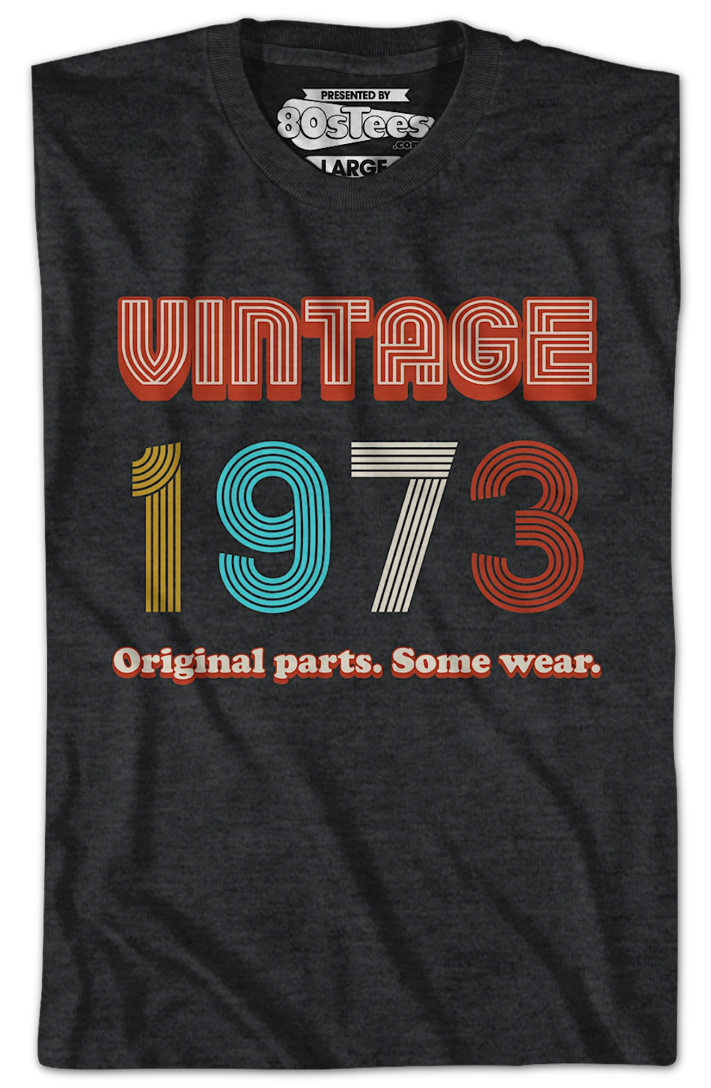 Original Parts Some Wear Vintage 1973 T-Shirt Hoodie, Sweatshirt | CiraTrend.com (Image 2)
