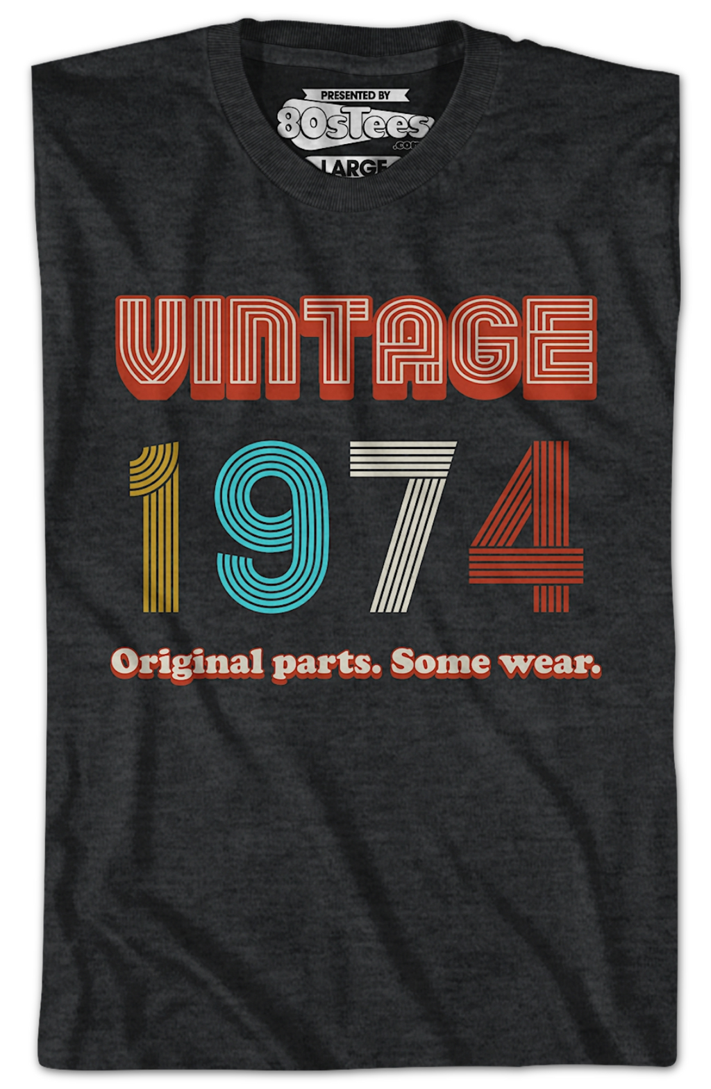 Original Parts Some Wear Vintage 1974 T-Shirt Hoodie, Sweatshirt | CiraTrend.com (Image 2)
