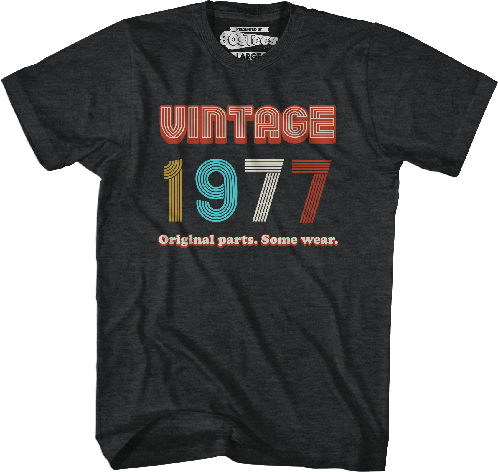 Original Parts Some Wear Vintage 1977 T-Shirt Hoodie, Sweatshirt | CiraTrend.com (Image 1)