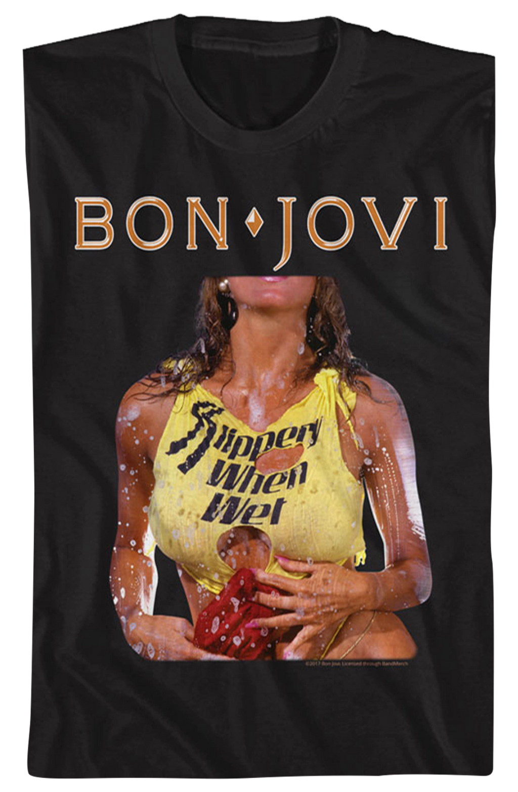 Original Slippery When Wet Cover Bon Jovi T-Shirt Hoodie, Sweatshirt | CiraTrend.com (Image 2)