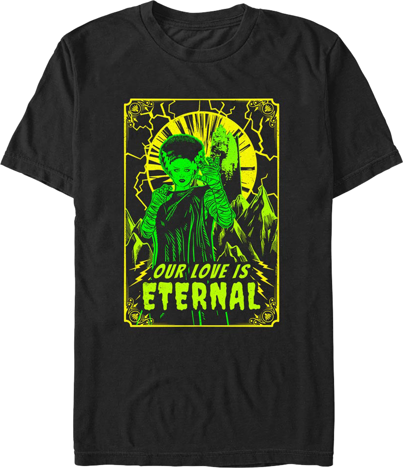 Our Love Is Eternal Bride Of Frankenstein T-Shirt Hoodie, Sweatshirt | CiraTrend.com (Image 1)