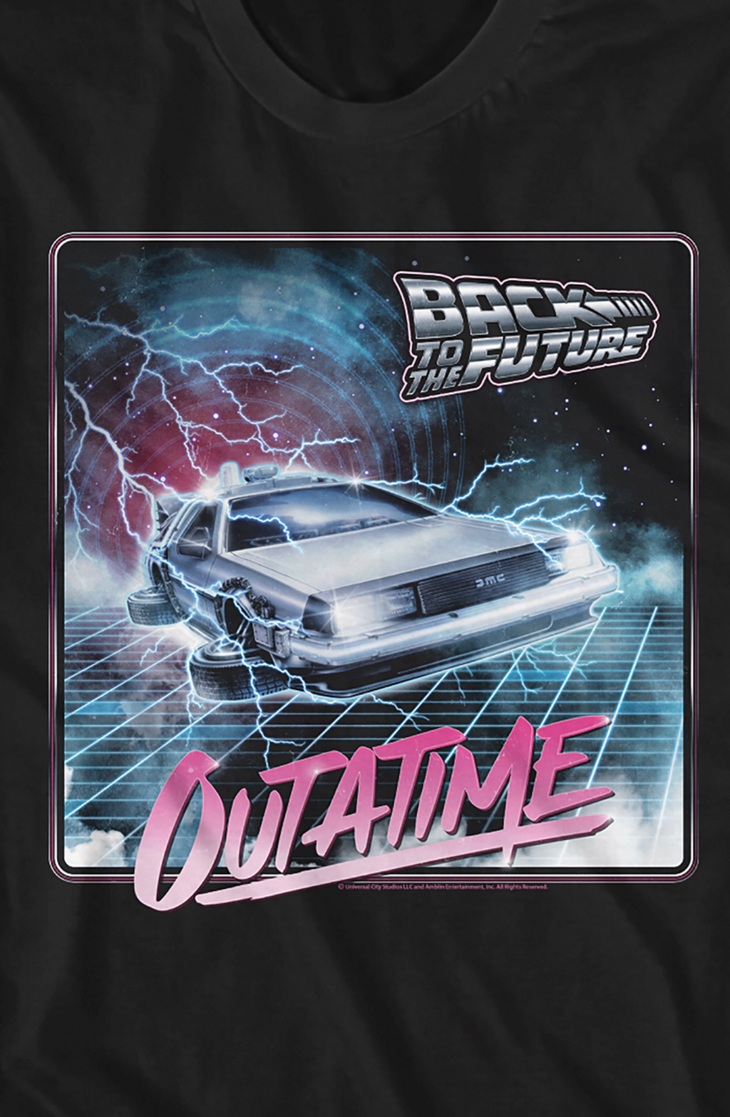 OUTATIME Lightning Storm Back To The Future T-Shirt Hoodie, Sweatshirt | CiraTrend.com (Image 2)