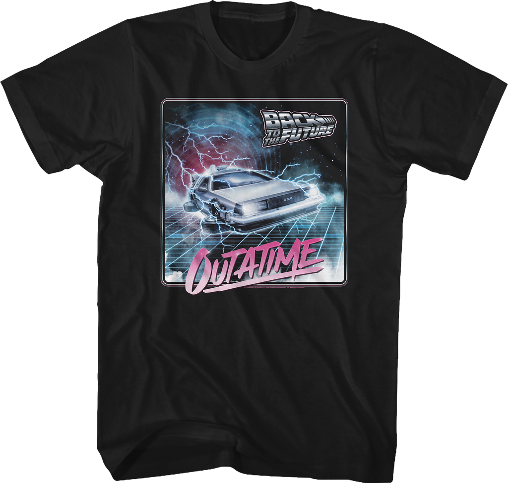 OUTATIME Lightning Storm Back To The Future T-Shirt Hoodie, Sweatshirt | CiraTrend.com (Image 1)