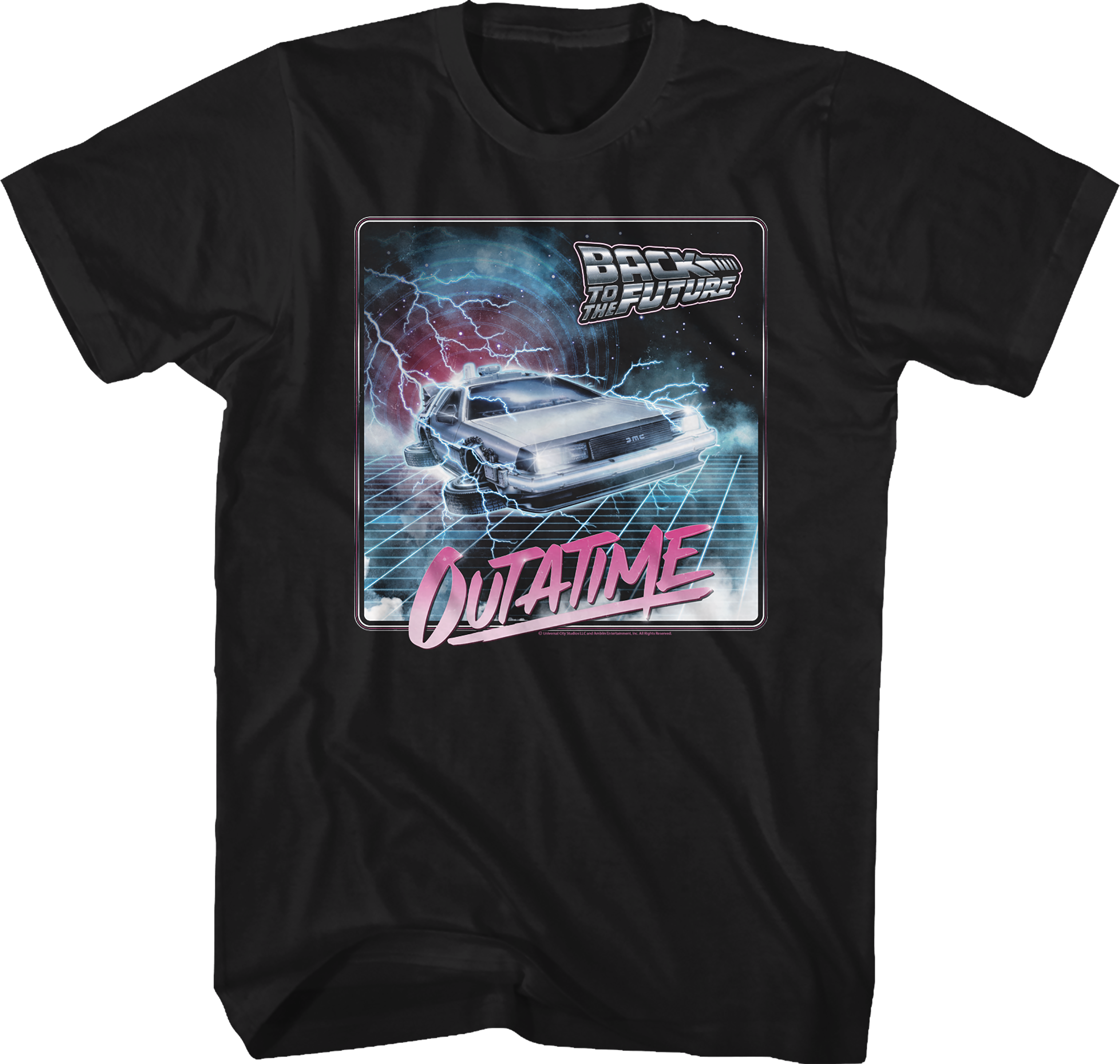 OUTATIME Lightning Storm Back To The Future T-Shirt Hoodie, Sweatshirt | CiraTrend.com (Image 1)
