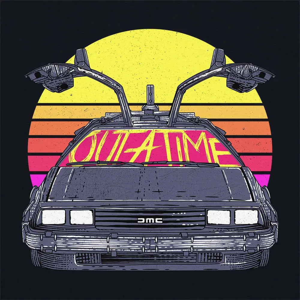 Outatime Retro T-Shirt Hoodie, Sweatshirt | CiraTrend.com (Image 4)