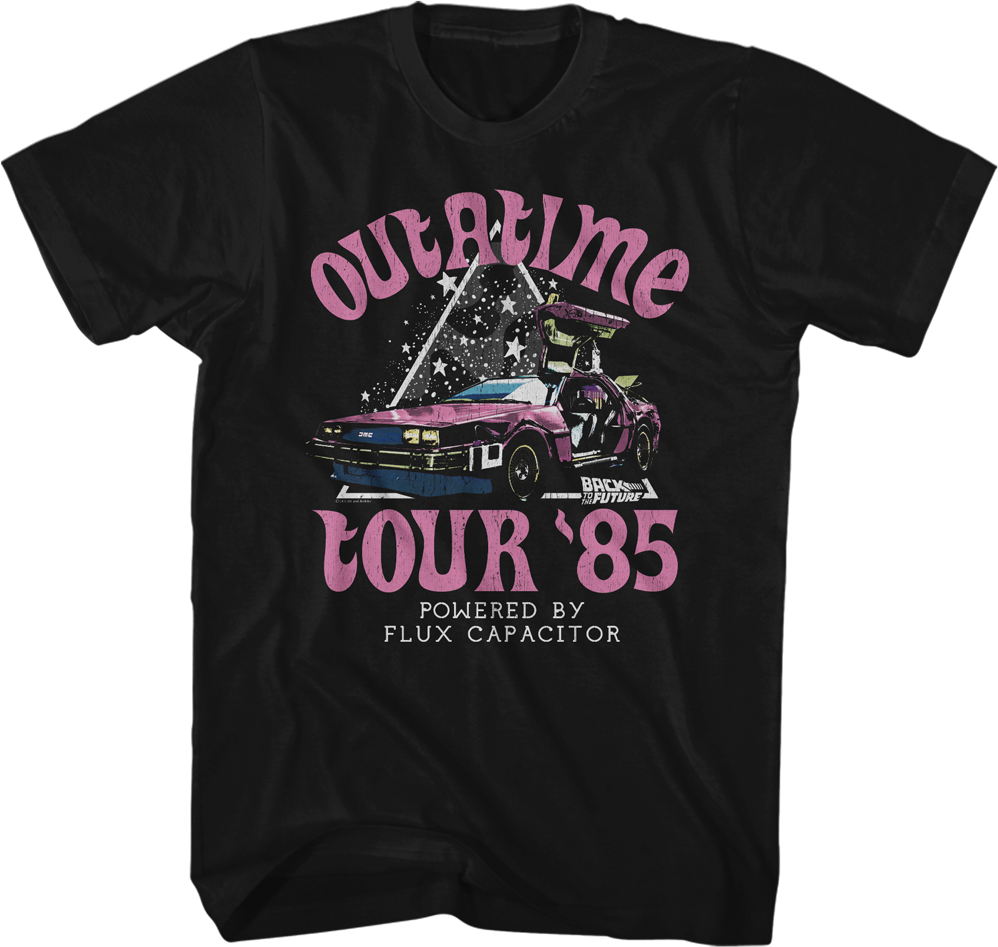 Outatime Tour '85 Back To The Future T-Shirt Hoodie, Sweatshirt | CiraTrend.com (Image 1)