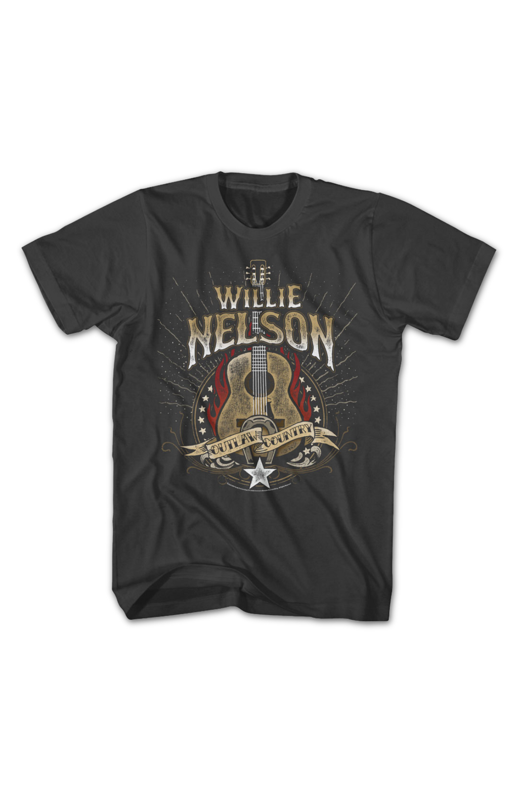 Outlaw Country Guitar Willie Nelson T-Shirt Hoodie, Sweatshirt | CiraTrend.com (Image 2)