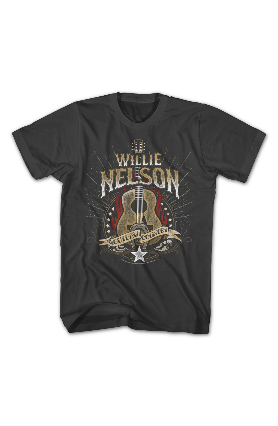 Outlaw Country Guitar Willie Nelson T-Shirt Hoodie, Sweatshirt | CiraTrend.com (Image 2)