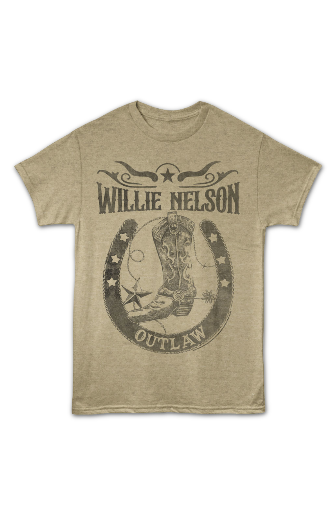 Outlaw Horseshoe Willie Nelson T-Shirt Hoodie, Sweatshirt | CiraTrend.com (Image 2)