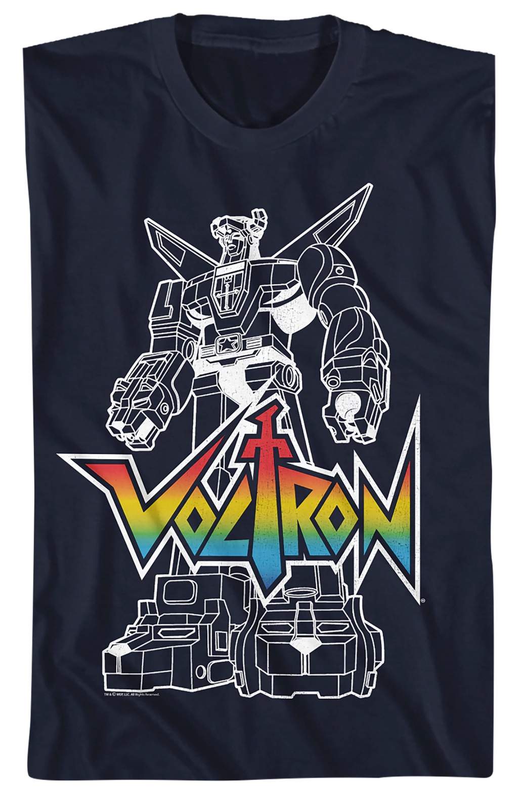 Outlined Defender of the Universe Voltron T-Shirt Hoodie, Sweatshirt | CiraTrend.com (Image 2)