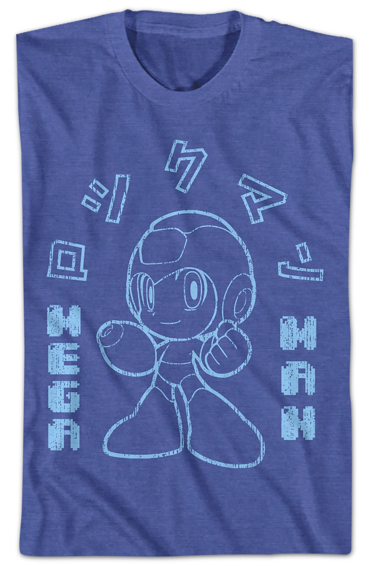 Outlined Japanese Text Mega Man T-Shirt Hoodie, Sweatshirt | CiraTrend.com