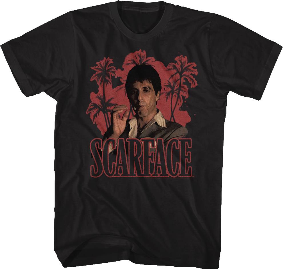 Palm Trees Scarface T-Shirt Hoodie, Sweatshirt | CiraTrend.com (Image 1)