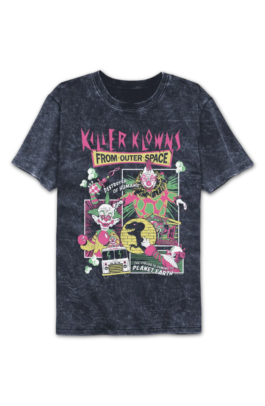 Panel Collage Killer Klowns From Outer Space Mineral Wash T-Shirt Hoodie, Sweatshirt | CiraTrend.com (Image 2)