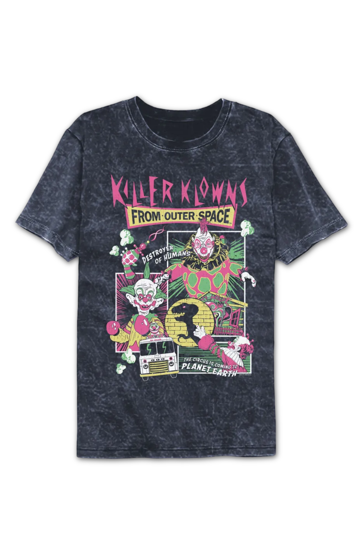 Panel Collage Killer Klowns From Outer Space Mineral Wash T-Shirt Hoodie, Sweatshirt | CiraTrend.com (Image 2)