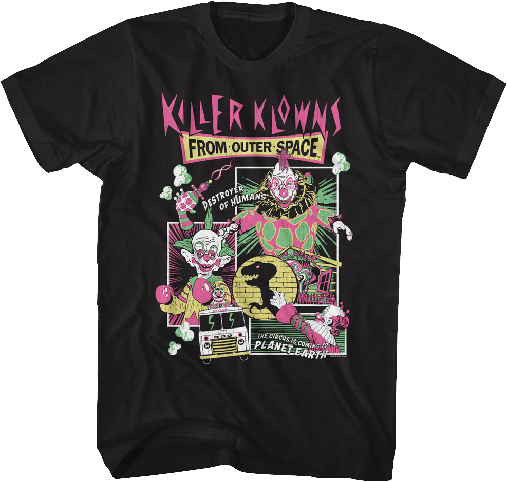 Panel Collage Killer Klowns From Outer Space T-Shirt Hoodie, Sweatshirt | CiraTrend.com (Image 1)