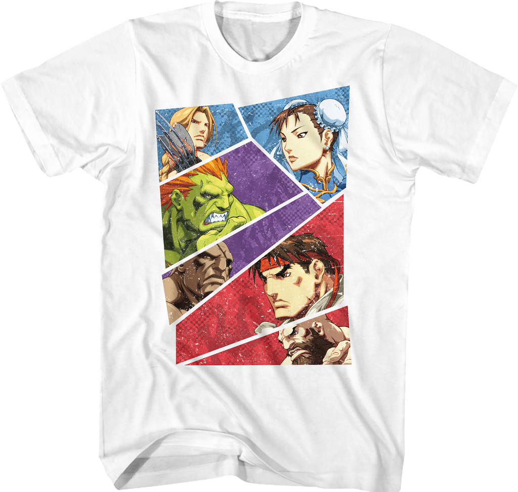Panel Showdown Street Fighter T-Shirt Hoodie, Sweatshirt | CiraTrend.com (Image 1)
