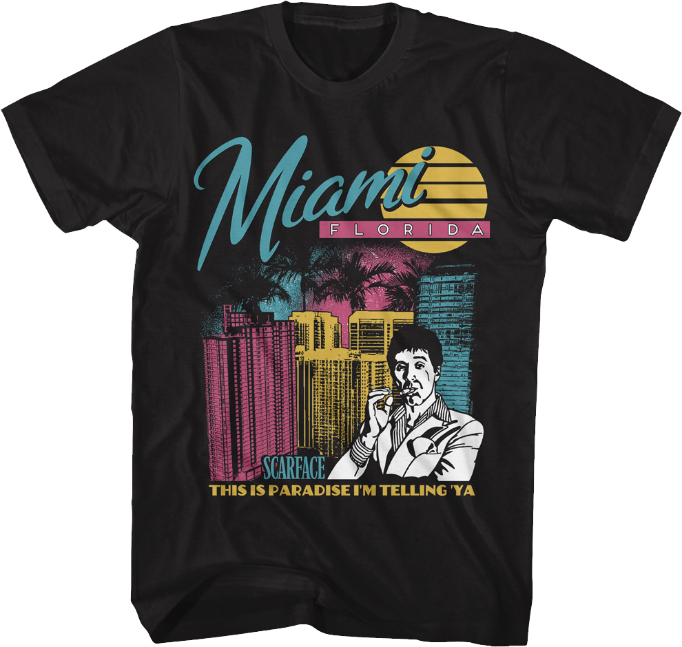 Paradise Scarface T-Shirt Hoodie, Sweatshirt | CiraTrend.com (Image 1)