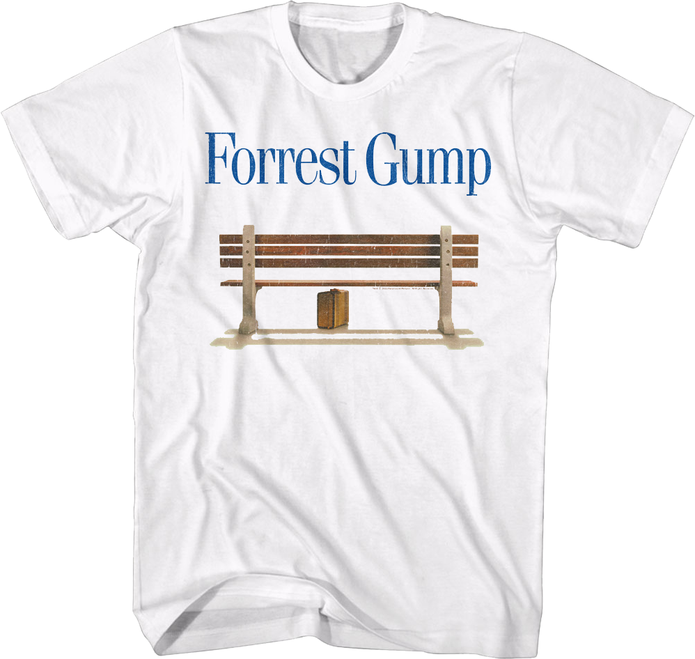 Logo And Bench Forrest Gump T-Shirt Hoodie, Sweatshirt | CiraTrend.com (Image 1)
