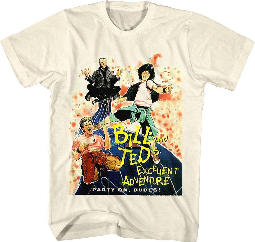 Party On Dudes Bill and Ted's Excellent Adventure T-Shirt Hoodie, Sweatshirt | CiraTrend.com (Image 1)