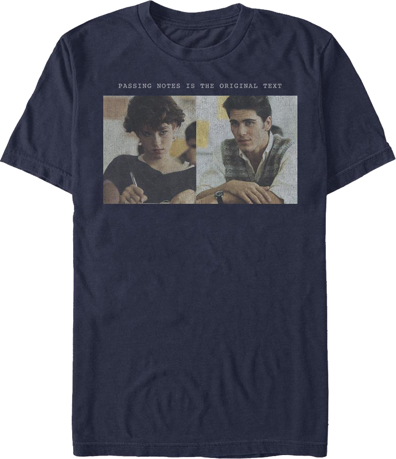 Passing Notes Is The Original Text Sixteen Candles T-Shirt Hoodie, Sweatshirt | CiraTrend.com (Image 1)