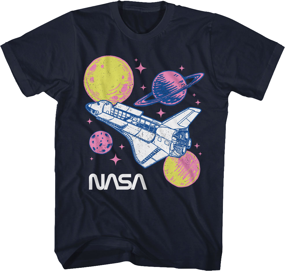 Pastel Planets NASA T-Shirt Hoodie, Sweatshirt | CiraTrend.com (Image 1)