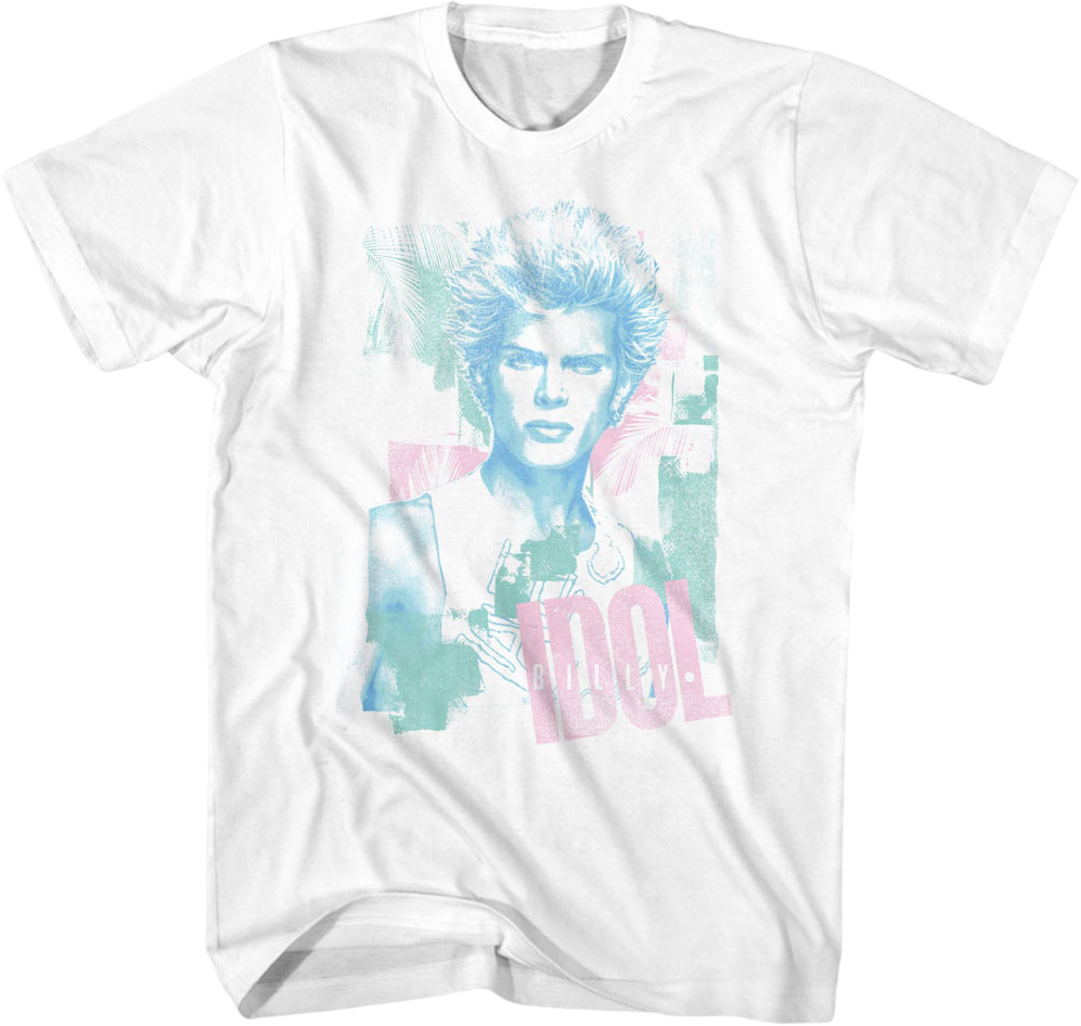 Pastel Portrait Billy Idol T-Shirt Hoodie, Sweatshirt | CiraTrend.com (Image 1)